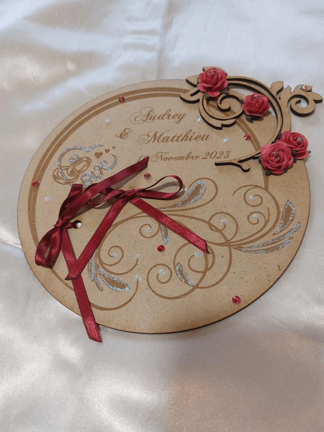 Porte alliance plateau en bois 
