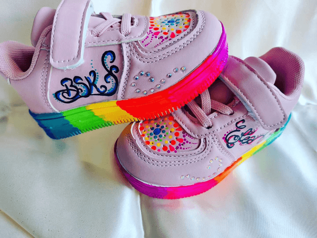 Les sneakers rainbow