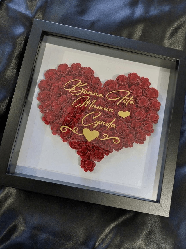 Le coeur de l'amour dans un cadre