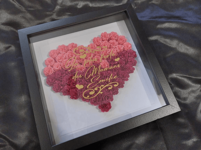 Le coeur de l'amour dans un cadre