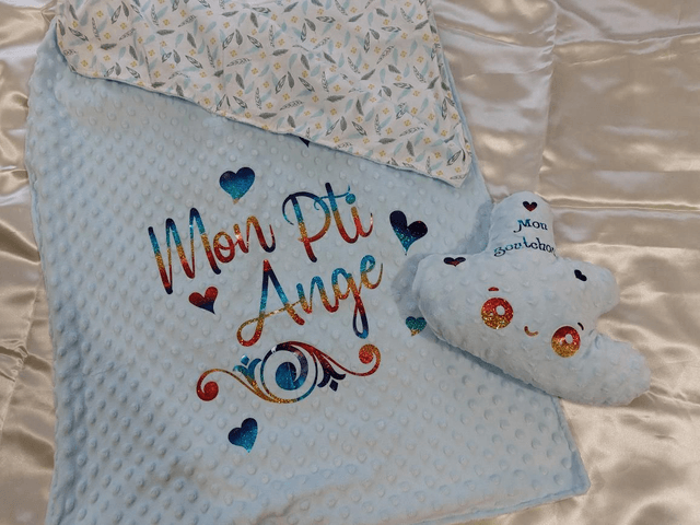 Couverture bébé personnalisée 