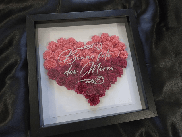 Le coeur de l'amour dans un cadre