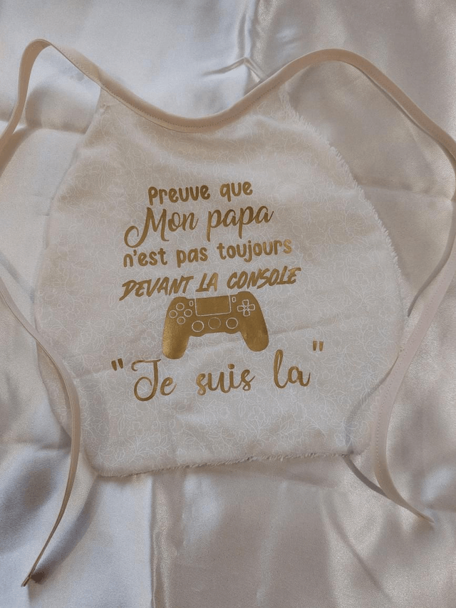 Bavoir personnalisé fait main