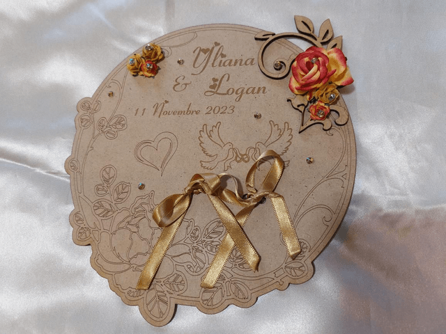 Porte alliance plateau en bois 