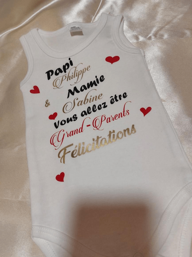 Body manches courtes personnalisés 