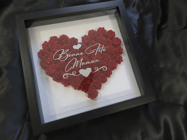 Le coeur de l'amour dans un cadre